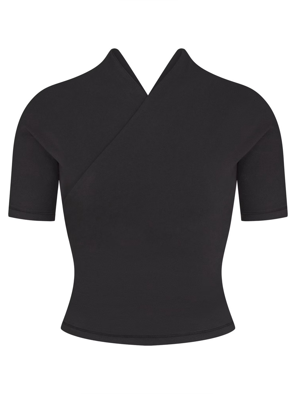 Cotton Jersey Wrap Top